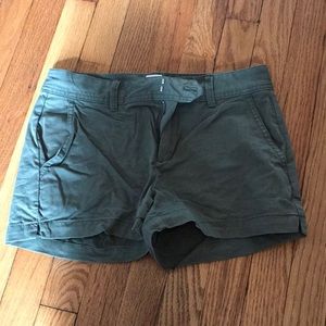 Gap size 0 chino shorts. Olive green.